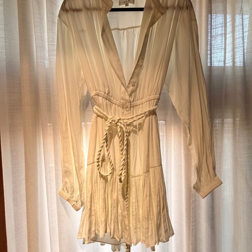 A.L.C White Cream Flowy Vacation / Resort Dress